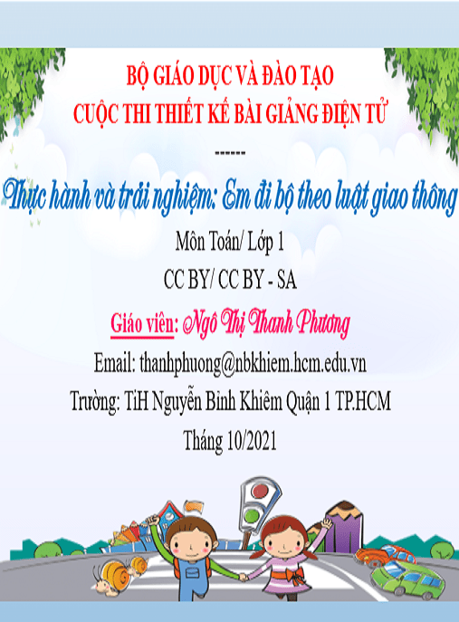 Bài Giảng E-Learning – Thực Hành Và Trải Nghiệm – Em Đi Bộ Theo Luật Giao Thông