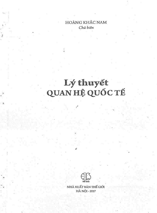 Lý Thuyết Quan Hệ Quốc Tế – Học Liệu Số Ebooks PDF