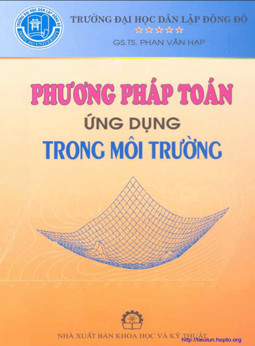 Phương Pháp Toán Ứng Dụng Trong Môi Trường – Học Liệu Số Ebooks PDF