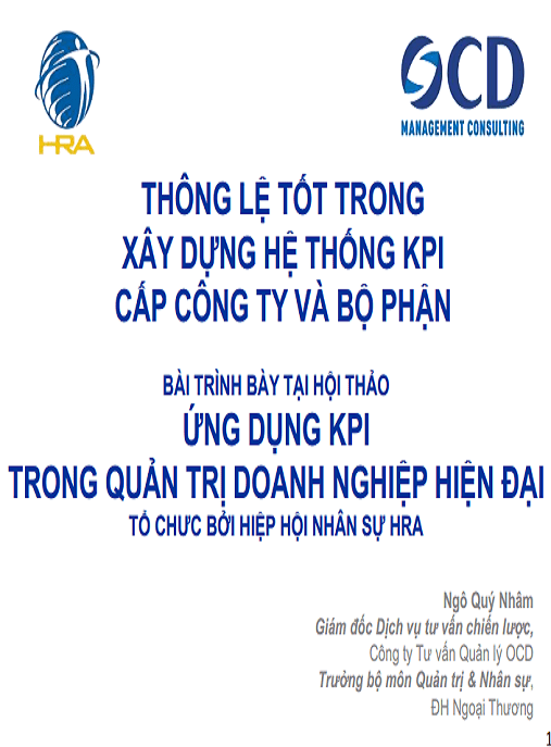 Ứng Dụng KPI Trong Quản Trị Doanh Nghiệp Hiện Đại – Tài Liệu Kế Toán – Nhân Sự