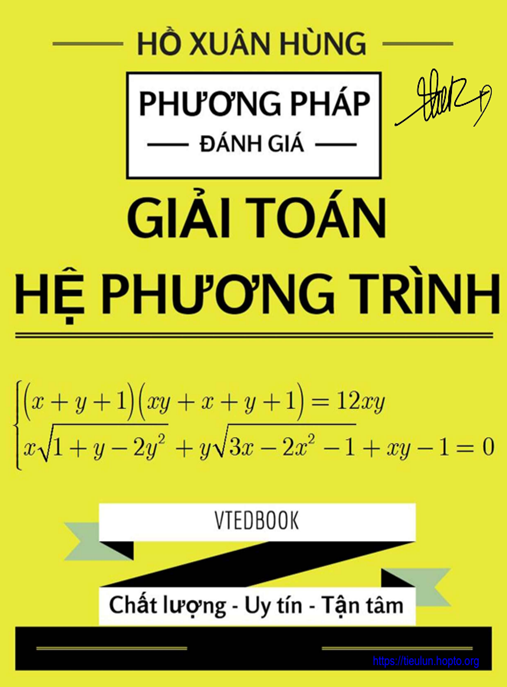 Học Liệu Số Phương Pháp Đánh Giá Giải Toán Hệ Phương Trình
