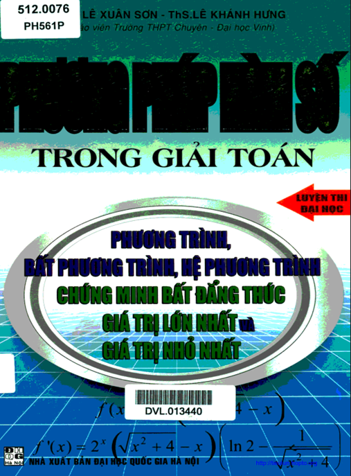 Học Liệu Số Phương Pháp Hàm Số Trong Giải Toán