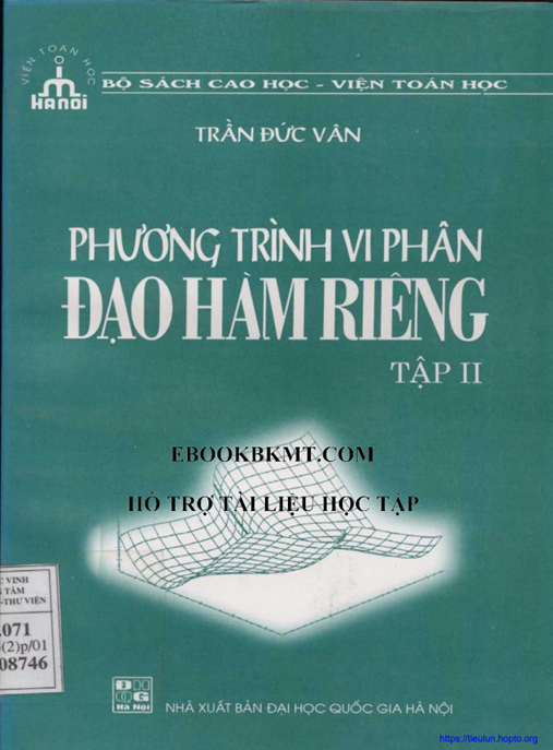 Học Liệu Số Phương Trình Vi Phân Đạo Hàm Riêng Tập 2