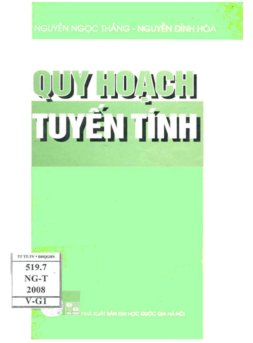 Học Liệu Số Quy Hoạch Tuyến Tính