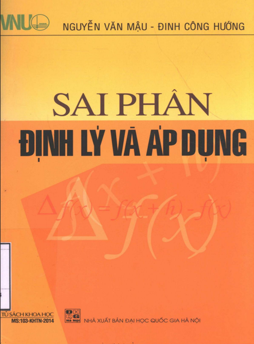 Học Liệu Số Sai Phân Định Lý Và Áp Dụng