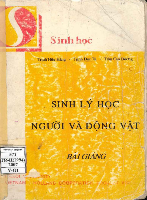 Học Liệu Số Sinh Lý Học Người Và Động Vật – Bài Giảng