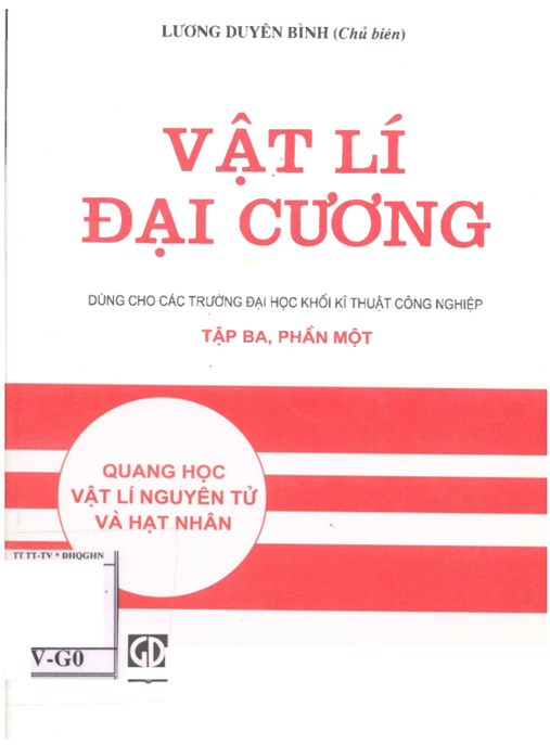 Vật Lý Đại Cương Tập 3 Phần 1 – Học Liệu Số Ebooks PDF