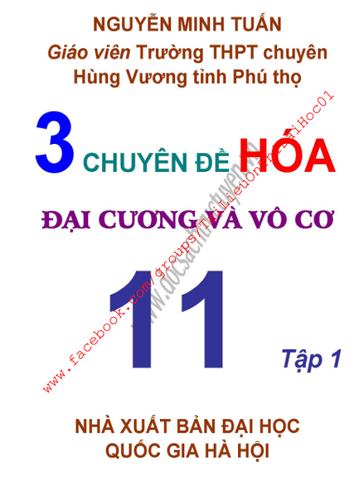 Học Liệu Số 3 Chuyên Đề Hóa Đại Cương Và Vô Cơ Lớp 11 Tập 1