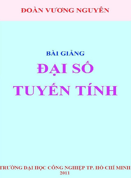 Học Liệu Số Bài Giảng Đại Số Tuyến Tính