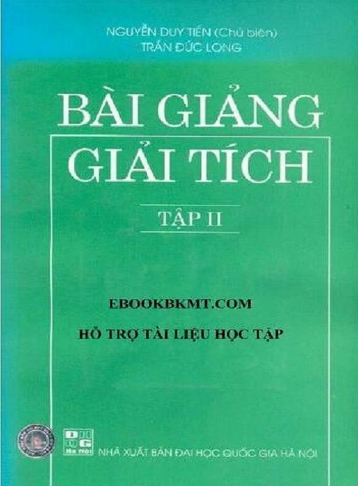 Học Liệu Số Bài Giảng Giải Tích Tập 2