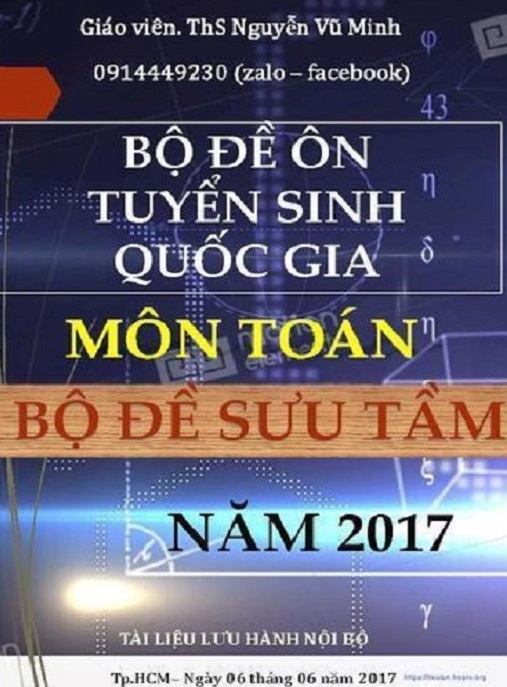 Học Liệu Số Bộ Đề Ôn Tuyển Sinh Quốc Gia Môn Toán Năm 2017
