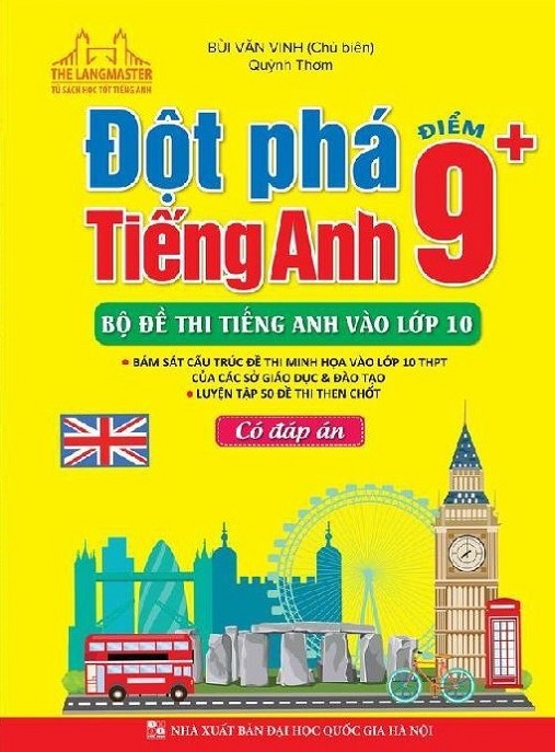 Học Liệu Số Đột Phá Tiếng Anh Điểm 9+ Bộ Đề Thi Tiếng Anh Vào Lớp 10