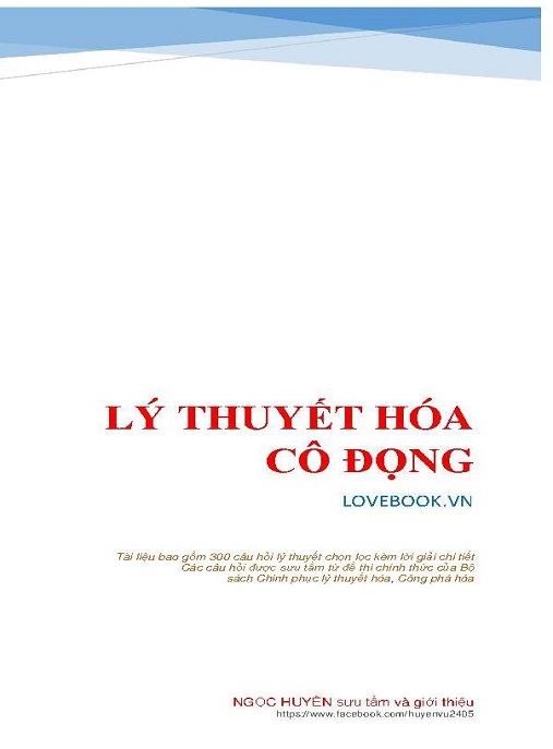 Học Liệu Số Lý Thuyết Hóa Cô Đọng