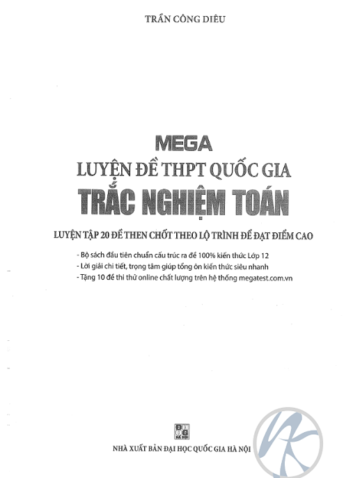 Học Liệu Số Mega Luyện Đề THPT Quốc Gia 2017 Trắc Nghiệm Toán