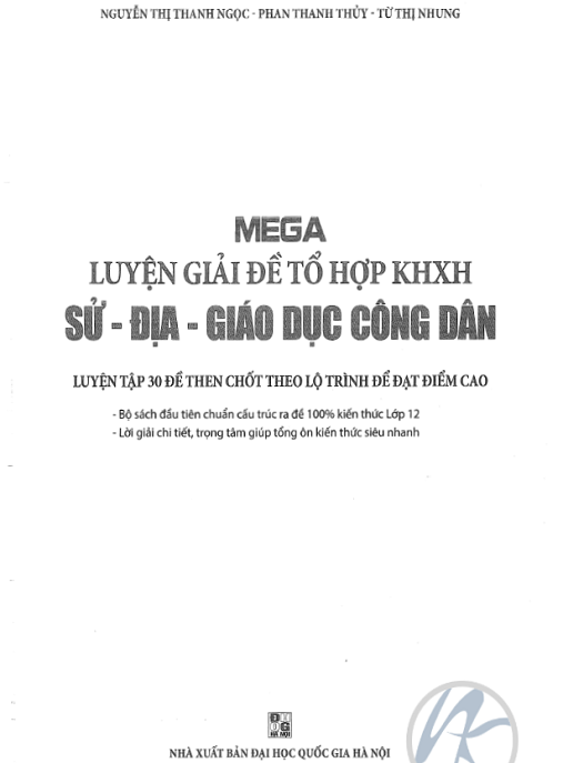 Học Liệu Số Mega Luyện Đề THPT Quốc Gia 2017 – Sử – Địa – GDCD