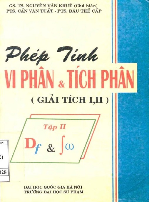 Học Liệu Số Phép Tính Vi Phân Và Tích Phân Tập 2