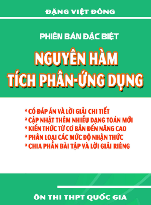 Học Liệu Số Phiên Bản Đặc Biệt Nguyên Hàm Tích Phân Ứng Dụng