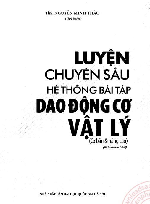 Học Liệu Số Luyện Chuyên Sâu Hệ Thống Bài Tập Dao Động Cơ